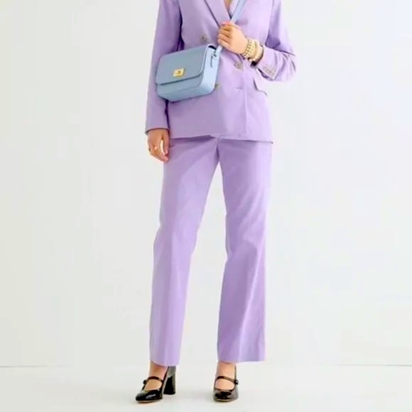 NWOT J Crew Size 14 Women Demi-Boot Pants in Lilac Petal Drapey Corduroy fall - Picture 1 of 11